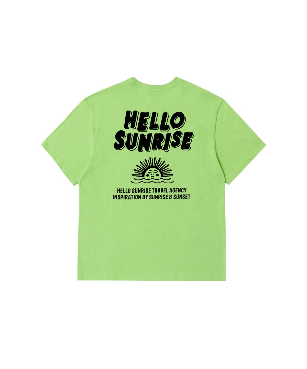 헬로 선라이즈(HELLO SUNRISE) HS Volume Typo Tee_Light Green