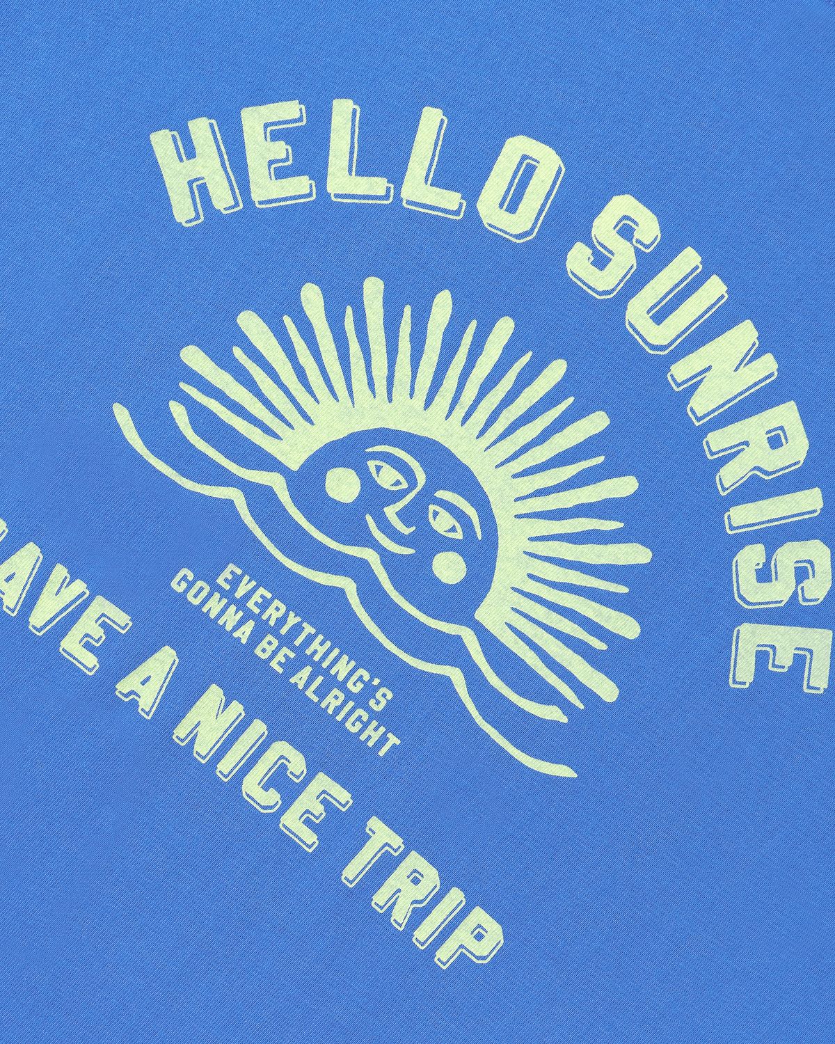 헬로 선라이즈(HELLO SUNRISE) HS VTG Arch Logo Tee_Blue
