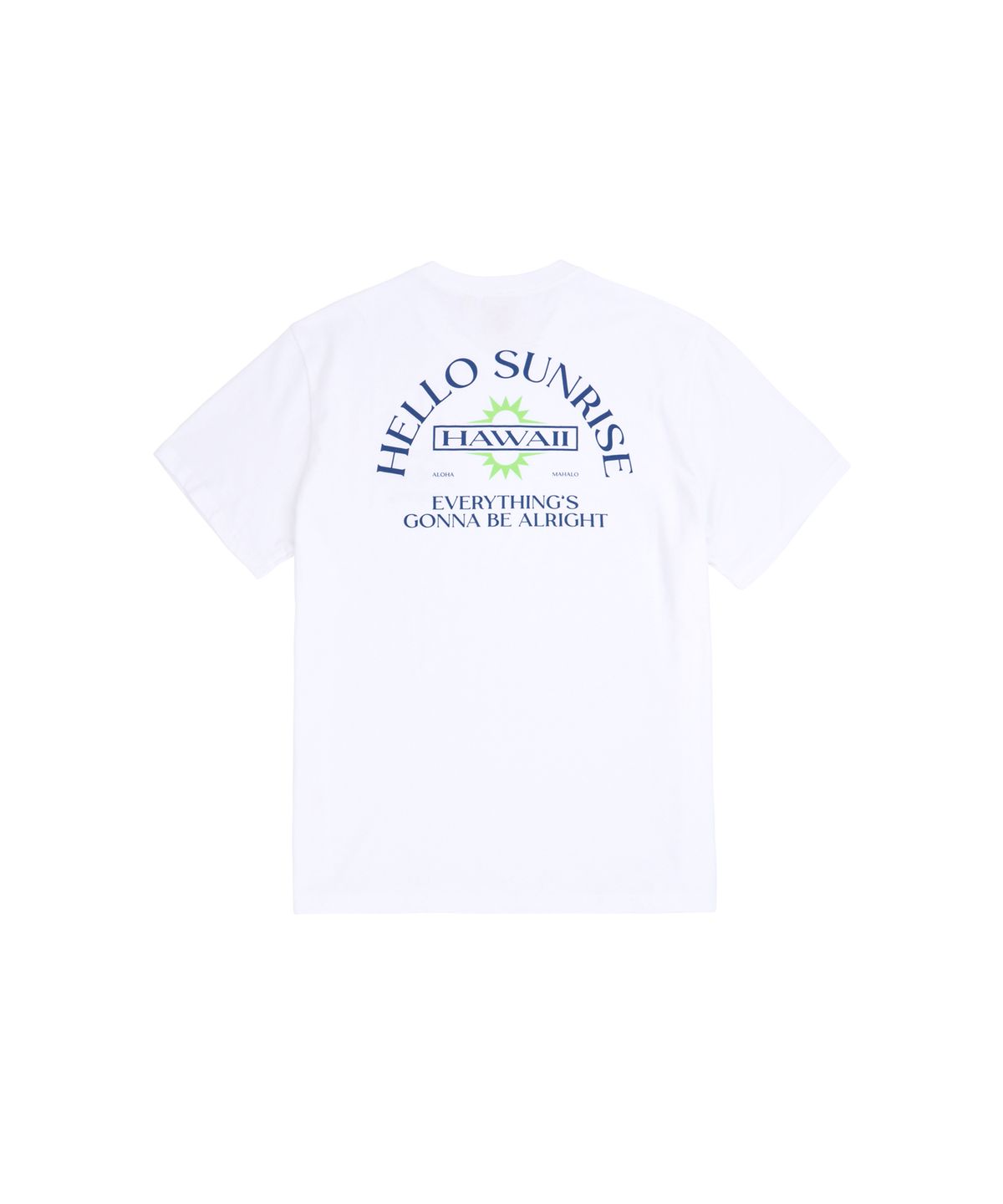 헬로 선라이즈(HELLO SUNRISE) HAWAII Arch Logo Tee_White