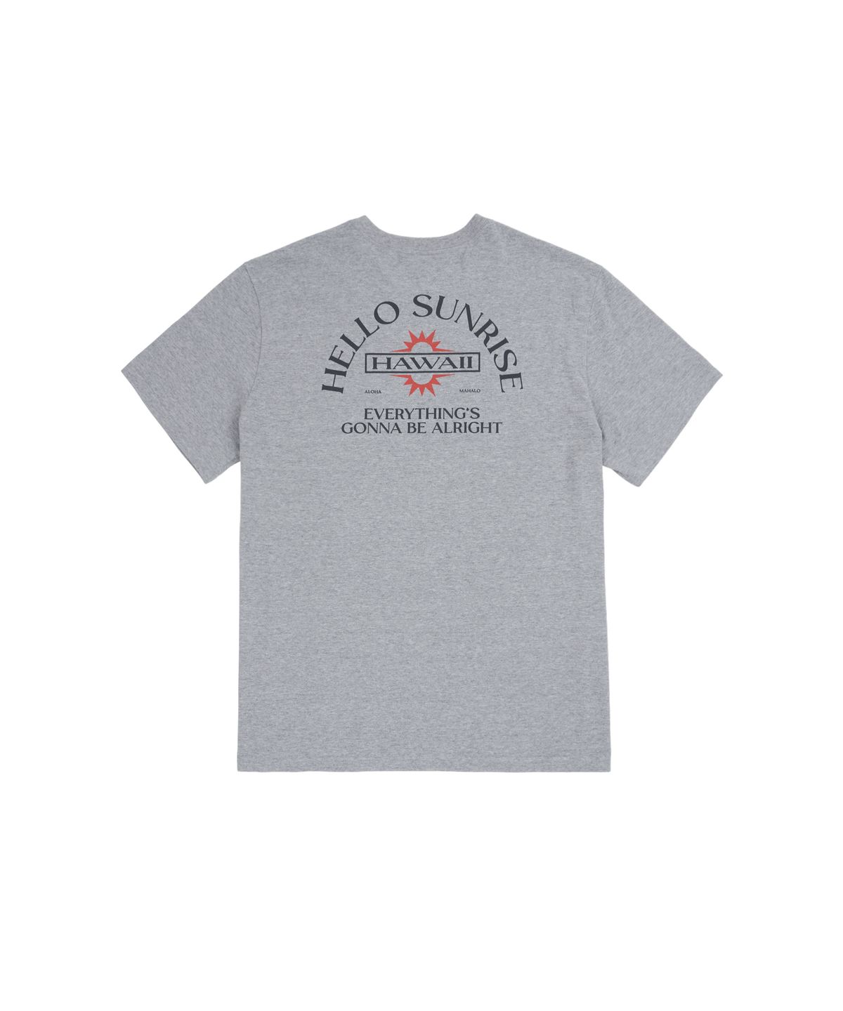 헬로 선라이즈(HELLO SUNRISE) HAWAII Arch Logo Tee_8% Melange Gray