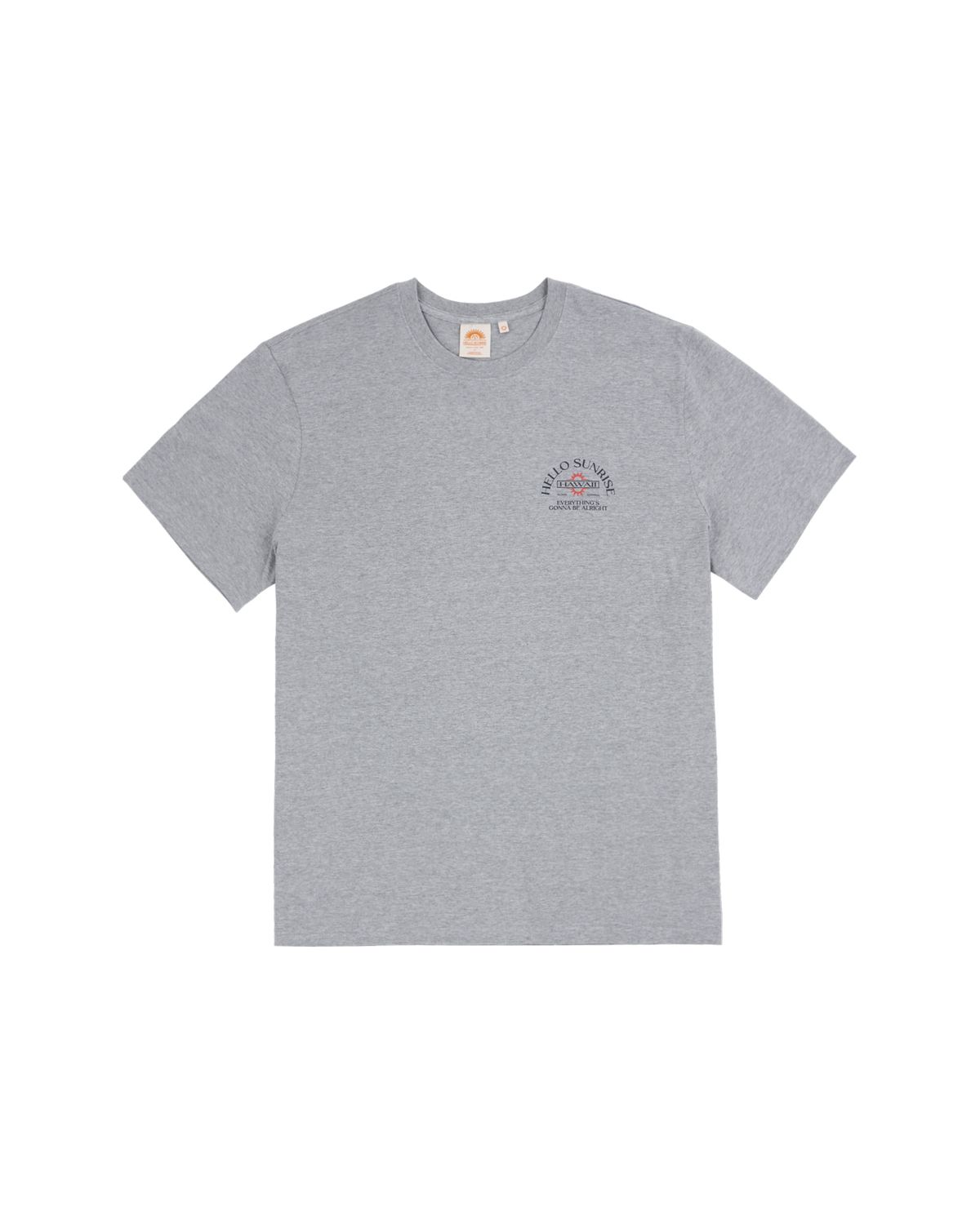헬로 선라이즈(HELLO SUNRISE) HAWAII Arch Logo Tee_8% Melange Gray