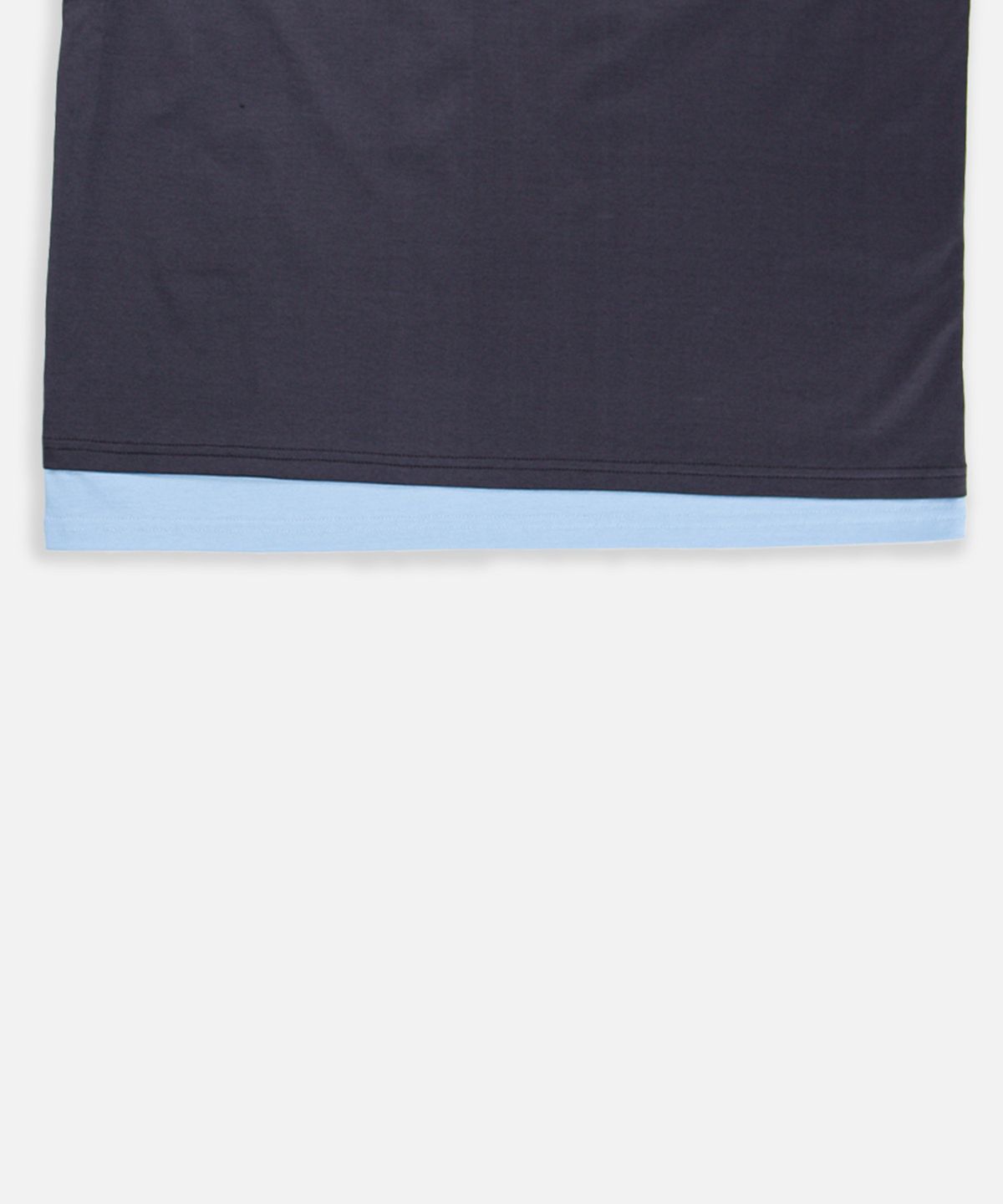 애니타임로릭(ANYTIME LOREAK) PEONY LAYERED T-SHIRT - CHARCOAL