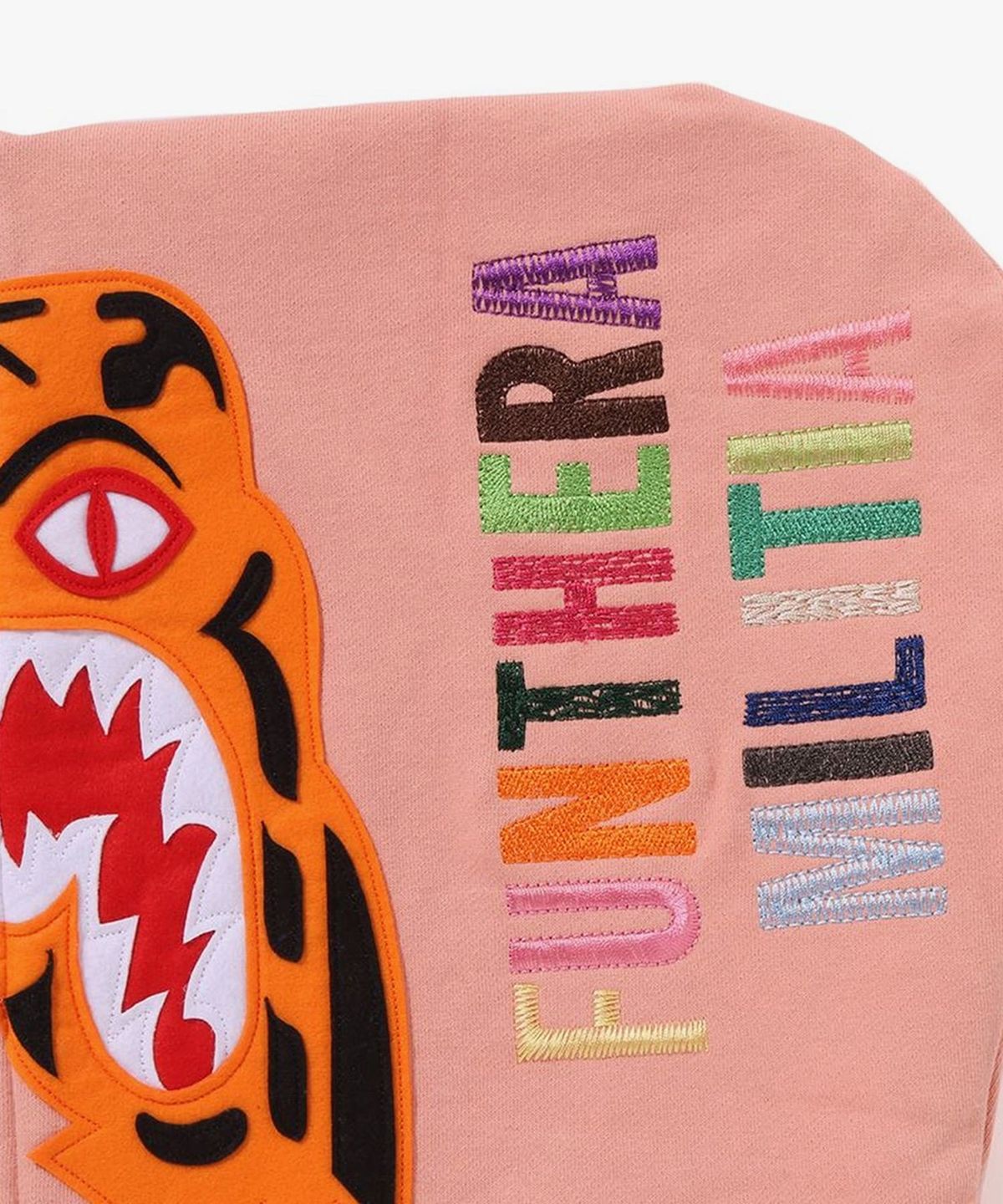 베이프(BAPE) 타이거 풀 집 후드(M) PINK