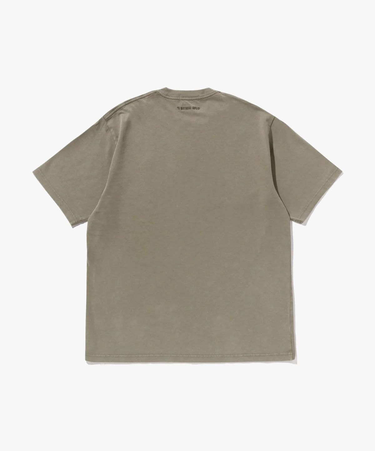 베이프(BAPE) 가먼트 다이 원 포인트 릴렉스트 핏 티셔츠(M) OLIVE DRAB