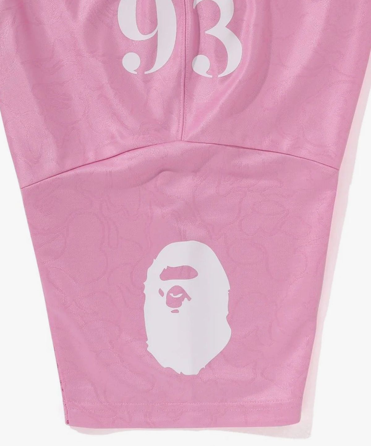 베이프(BAPE) 라인 카모 멀티 로고 릴렉스트 핏 풋볼 저지(M) PINK