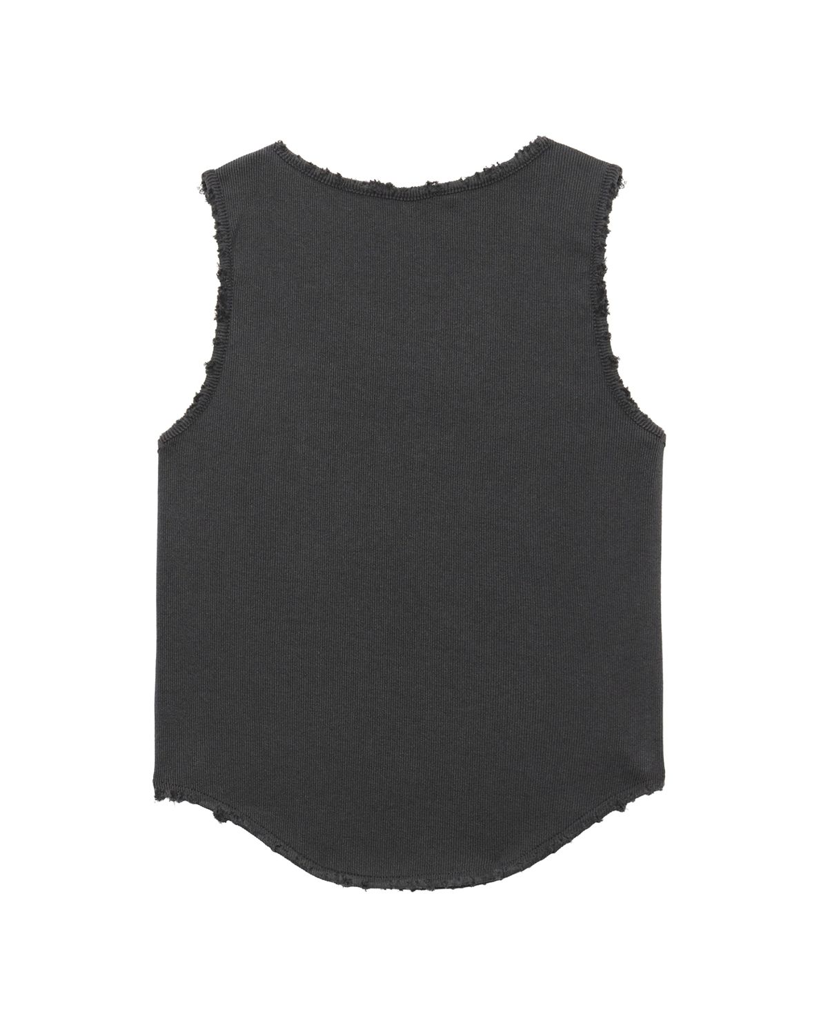 노 엑스트라 터치(NO EXTRA TOUCH) Destroyed Bustier Sleeveless (Charcoal) / 25SMSL005CH