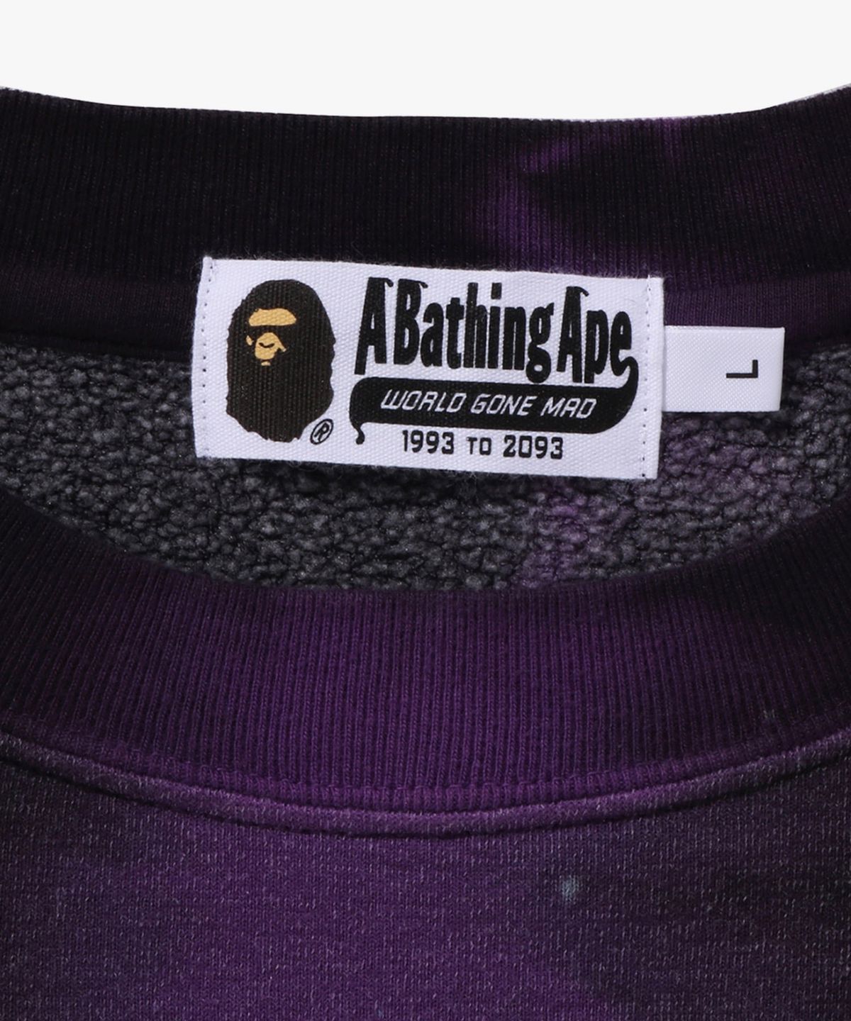 베이프(BAPE) 타이다이 에이프 헤드 릴렉스드 핏 크루넥 스웨트셔츠(M) BLACK