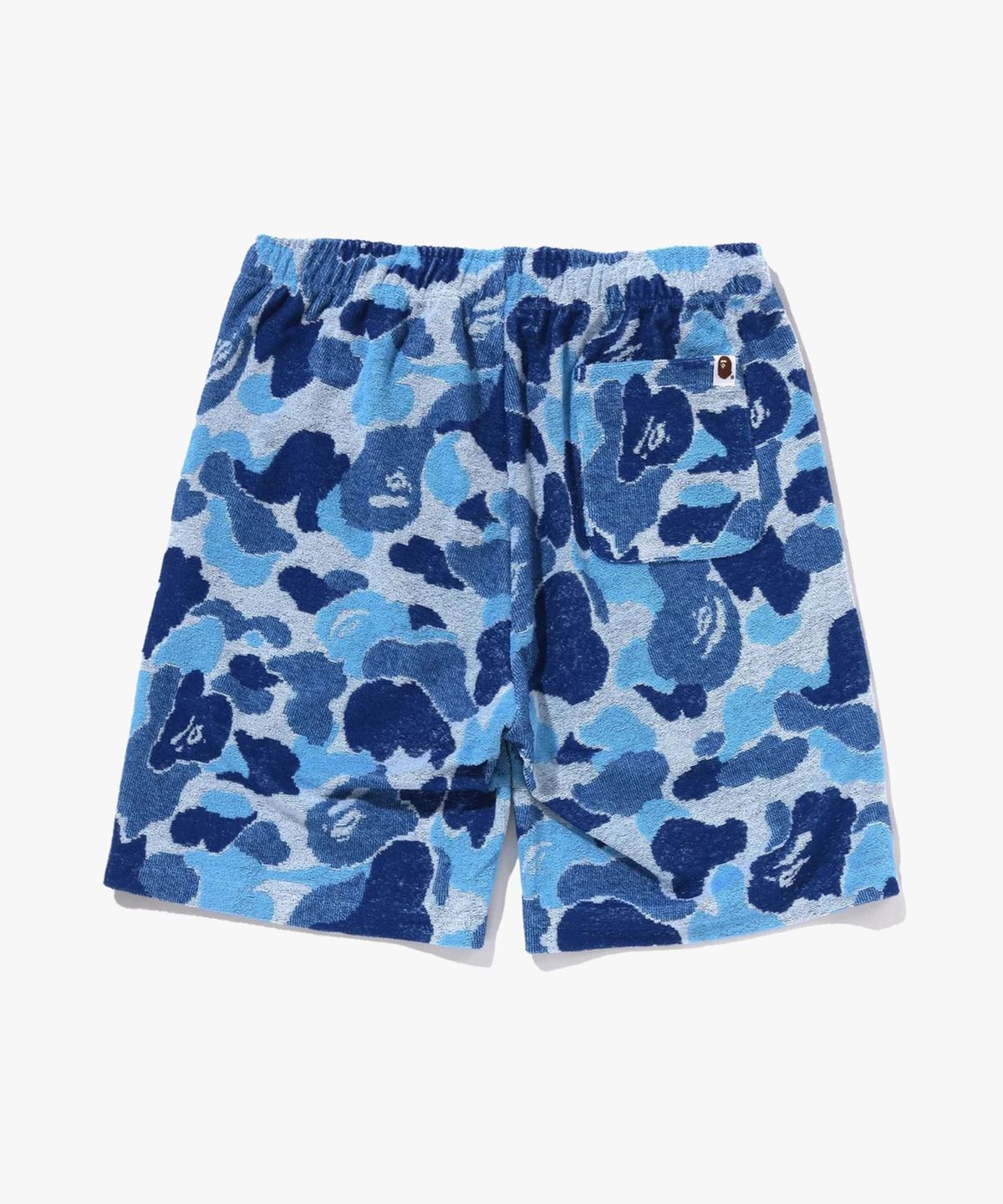 베이프(BAPE) ABC 카모 파일 원 포인트 스웨트 쇼츠(M) BLUE