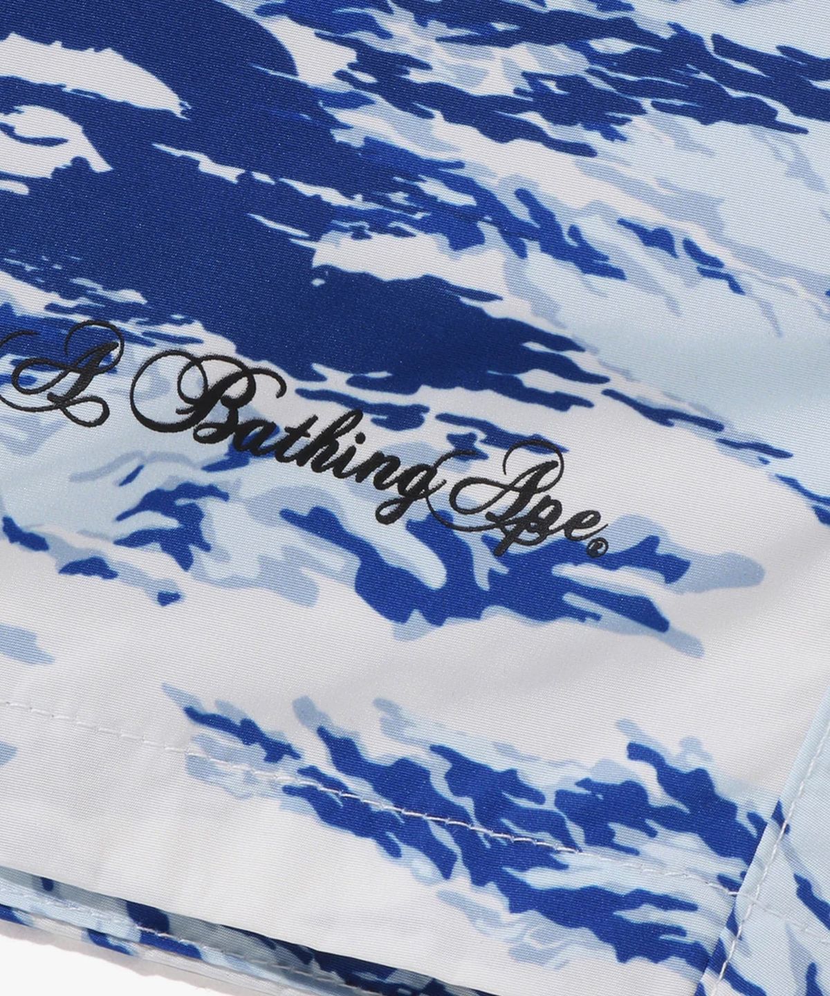 베이프(BAPE) 팜 트리 카모 릴랙스드 핏 비치 쇼츠(M) BLUE