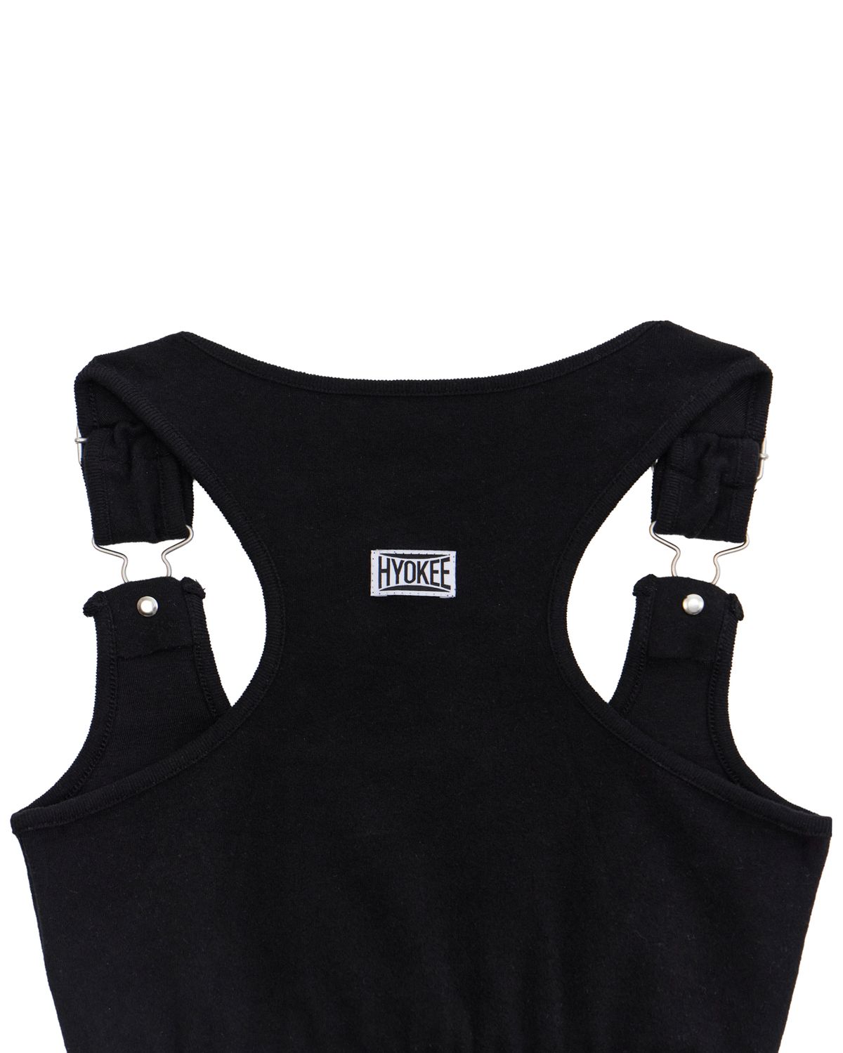 노 엑스트라 터치(NO EXTRA TOUCH) Buckle Strap Tank Top (Black)/ 25SMSL003BK