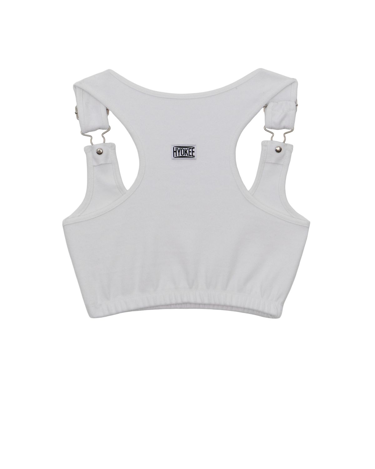 노 엑스트라 터치(NO EXTRA TOUCH) Buckle Strap Tank Top (White) / 25SMSL003WH