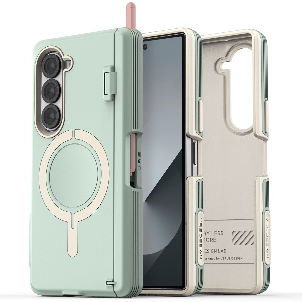 베루스(VRS DESIGN) 갤럭시 Z폴드6 케이스 맥세이프 (좌우,전후면) 일체형 자동 힌지보호 S펜 수납 토르소엣지