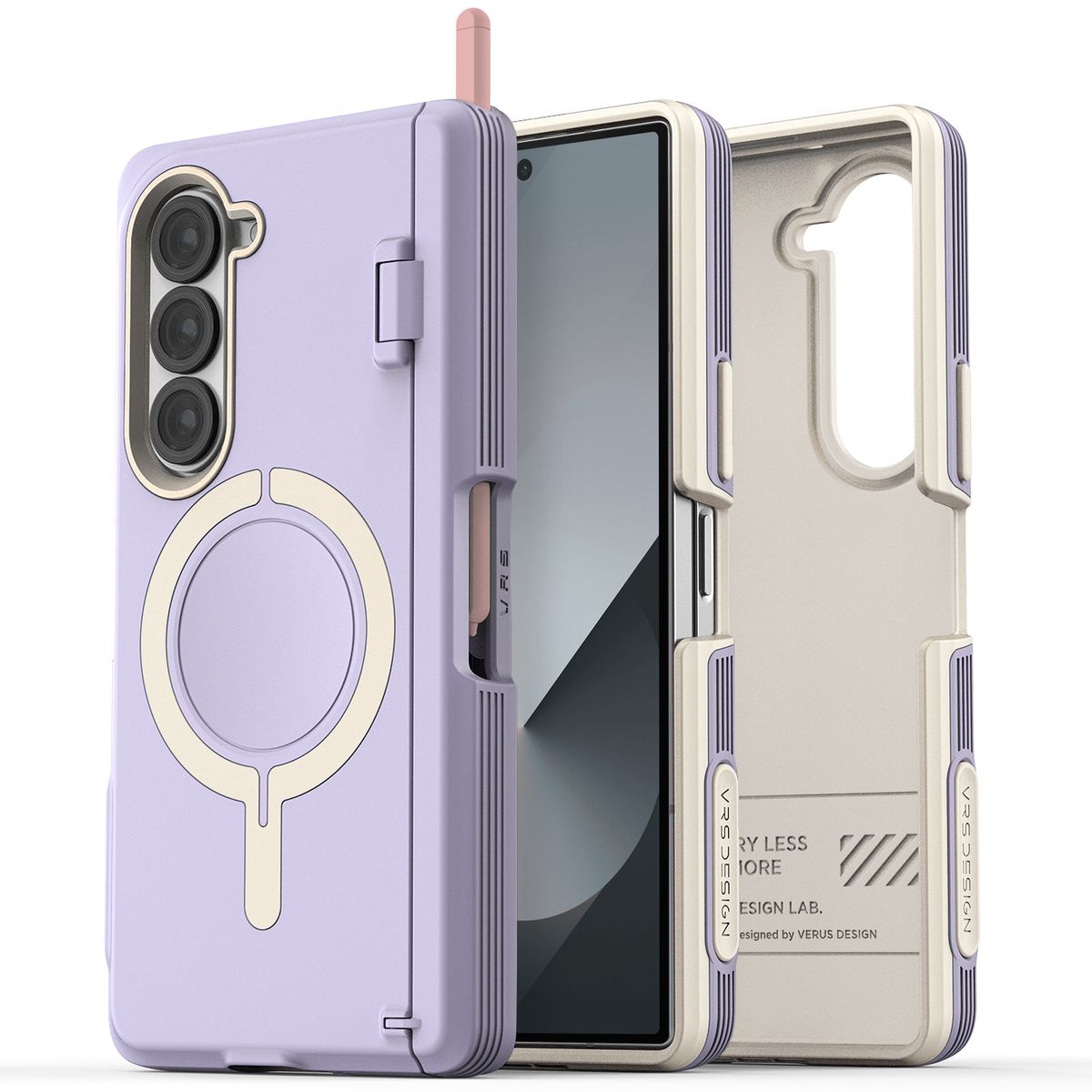 베루스(VRS DESIGN) 갤럭시 Z폴드6 케이스 맥세이프 (좌우,전후면) 일체형 자동 힌지보호 S펜 수납 토르소엣지