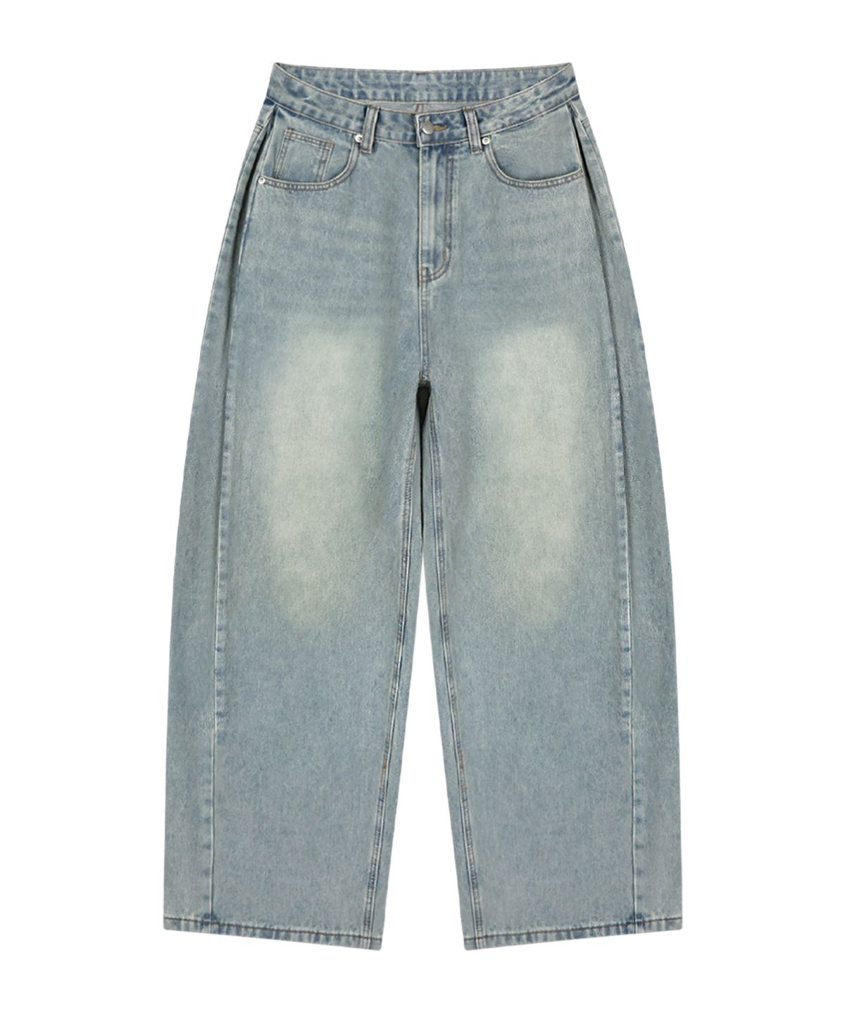 랜덤오프(RANDOMOFF) BTB : POEM PINTUCK BALLOON JEANS [FADE BLUE]
