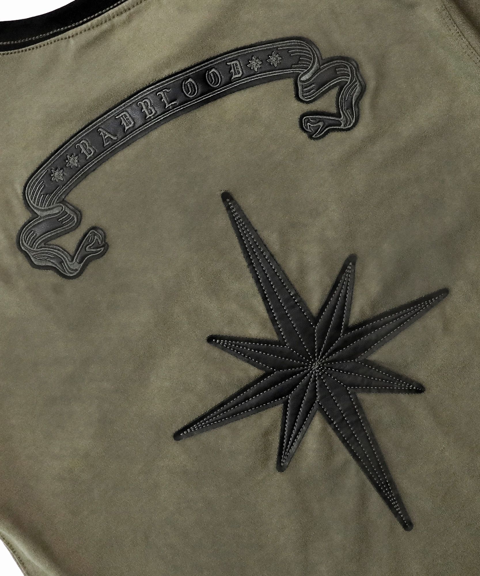 【BADBLOOD】Cosmo Bad Patch Ringer T-Shirt ★男女共用★ MUSINSA公式 | BADBLOOD Cosmo Bad Patch Ringer T-Shirt - Charcoal