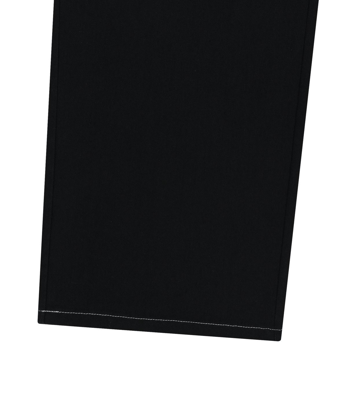아캄(AAKAM) Leather Mixed Cotton Pants (Black)