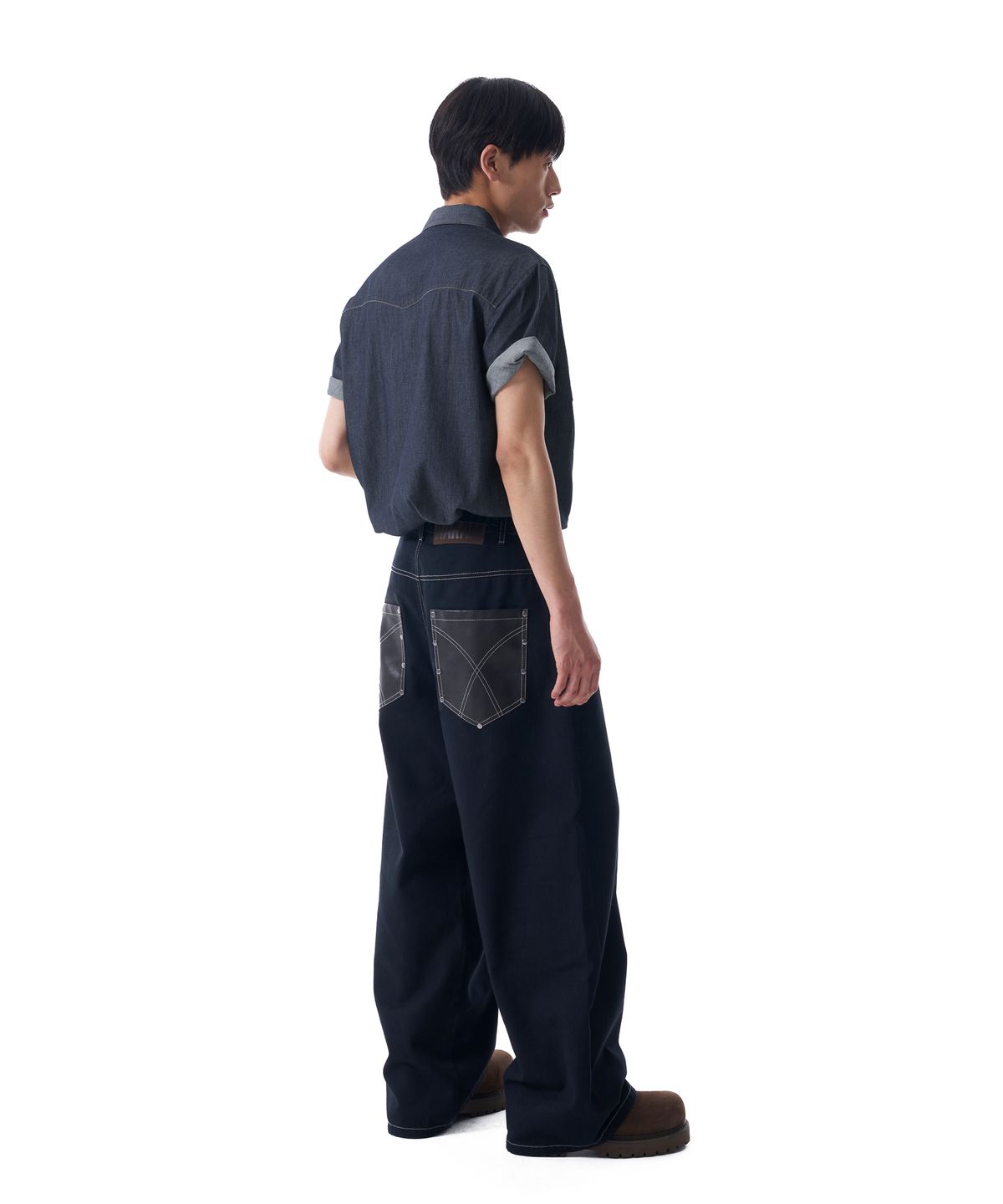 아캄(AAKAM) Denim Western Shirts (Indigo)