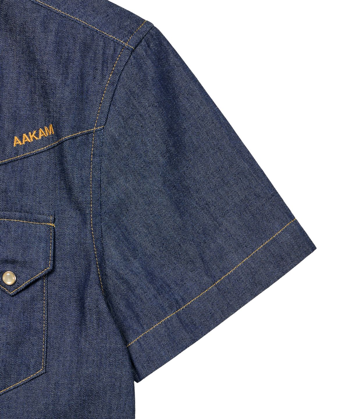 아캄(AAKAM) Denim Western Shirts (Indigo)