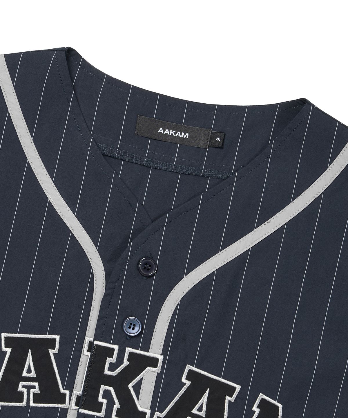 아캄(AAKAM) Cotton Baseball Jersey (Navy)