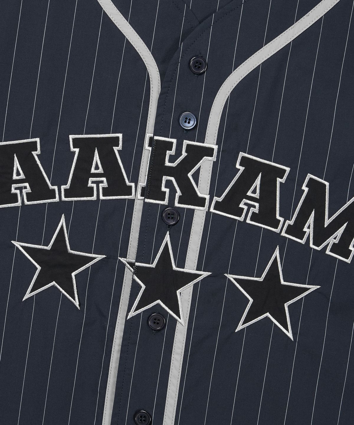 아캄(AAKAM) Cotton Baseball Jersey (Navy)