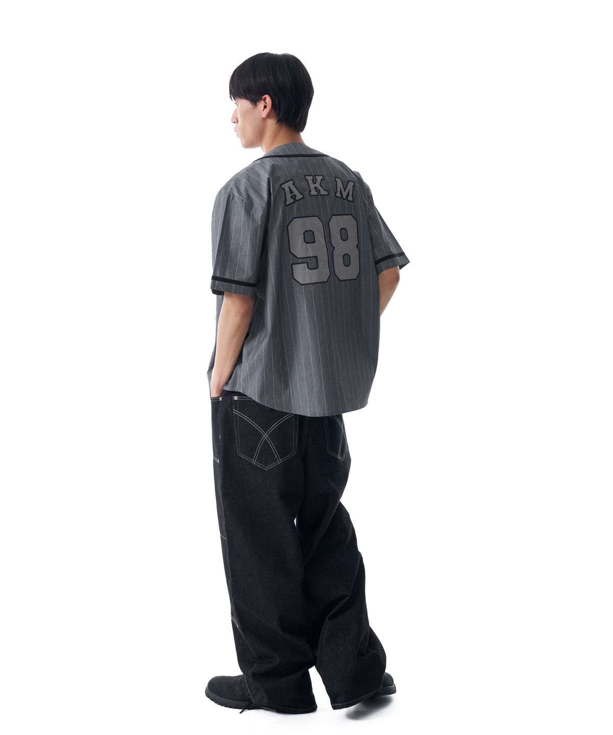 아캄(AAKAM) Cotton Baseball Jersey (Gray)