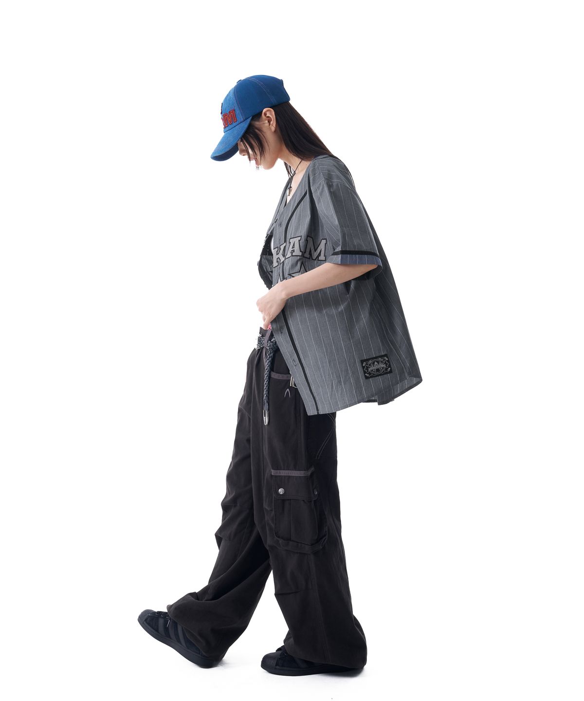아캄(AAKAM) Cotton Baseball Jersey (Gray)