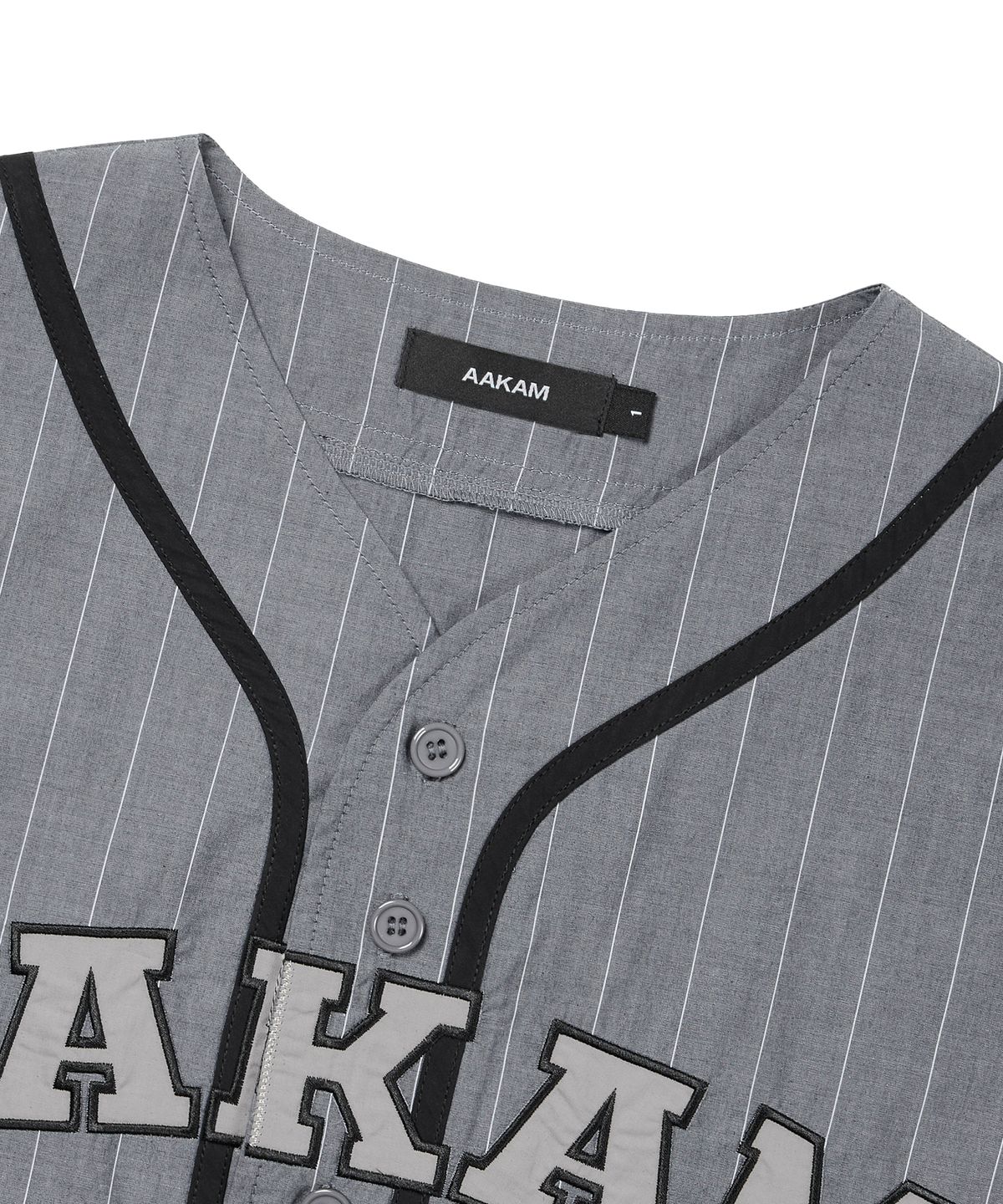 아캄(AAKAM) Cotton Baseball Jersey (Gray)