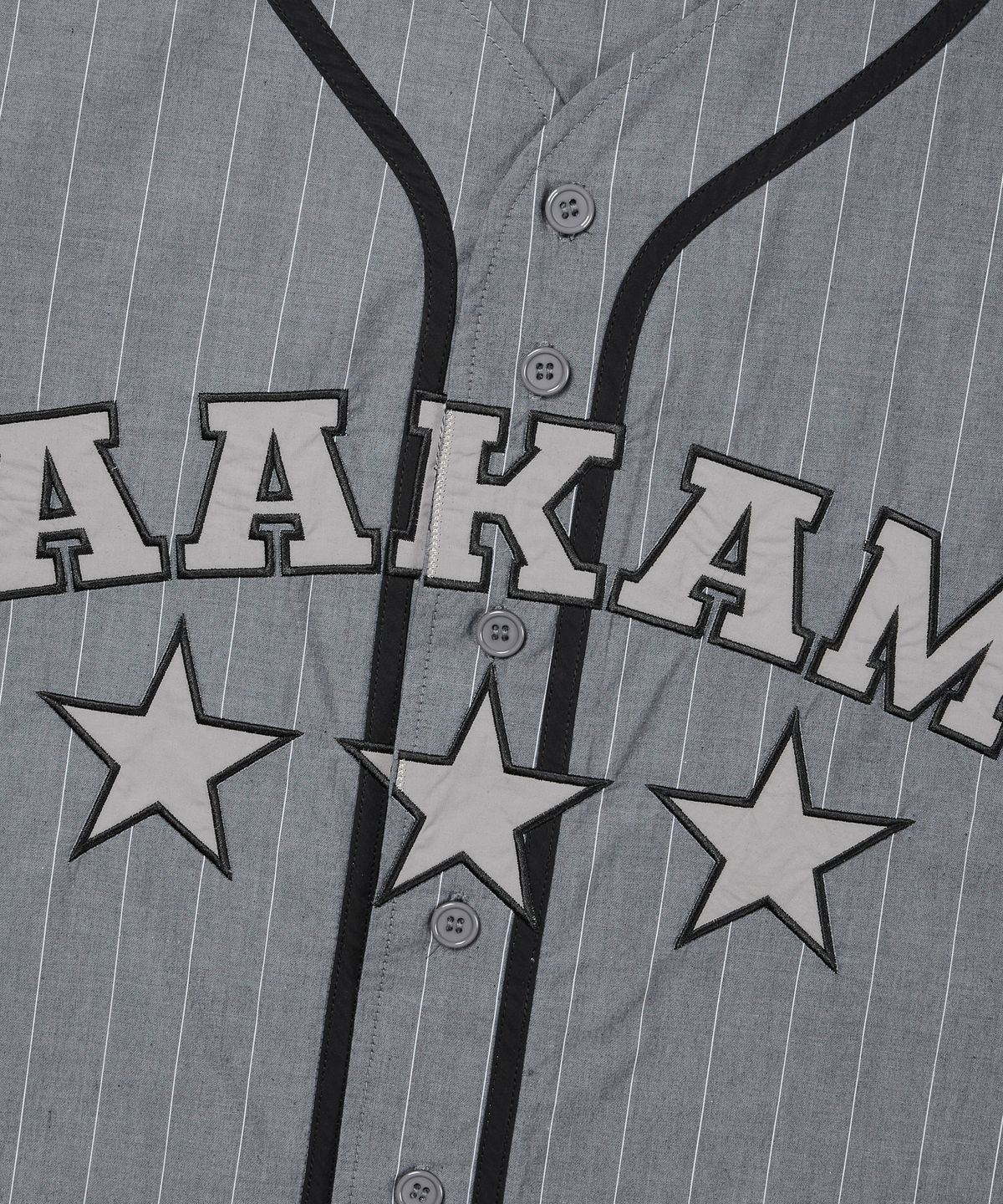 아캄(AAKAM) Cotton Baseball Jersey (Gray)