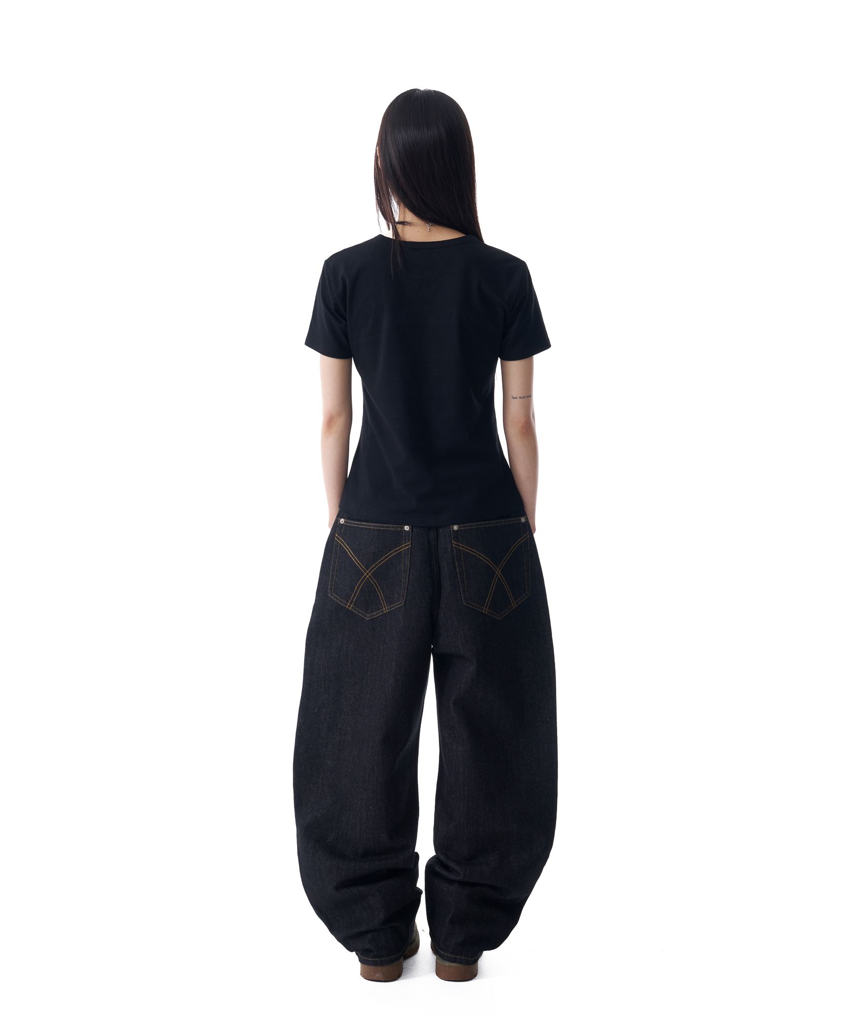 ●AAKAM● 25SS Laced CROS2 Patch Half Top MUSINSA | AAKAM Laced CROS2 Patch Half Top (Black)