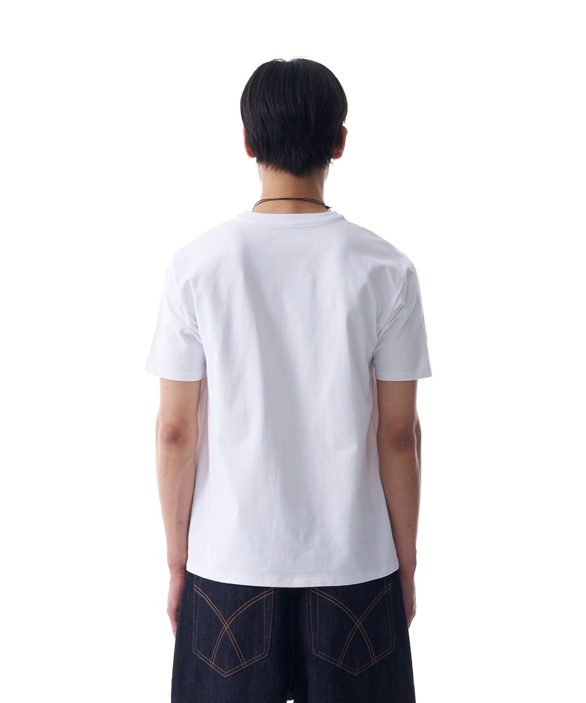 아캄(AAKAM) [2PACK] Fitted Half Top (White)