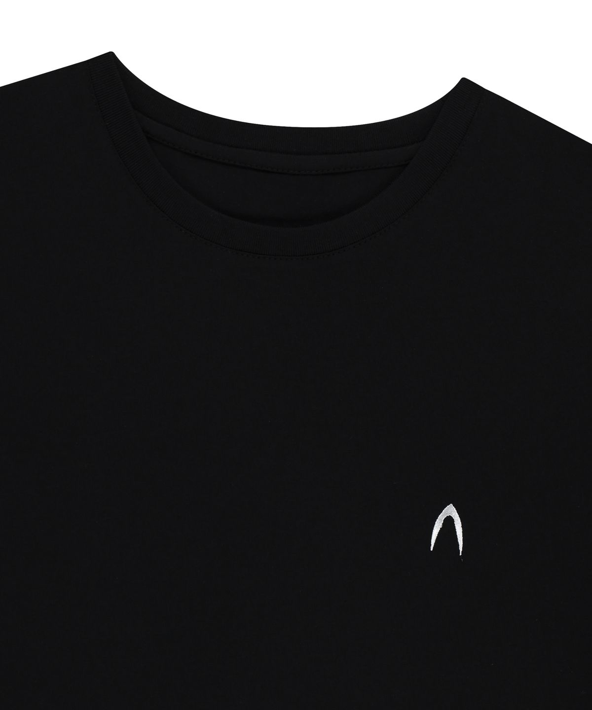 아캄(AAKAM) [2PACK] Fitted Half Top (Black)