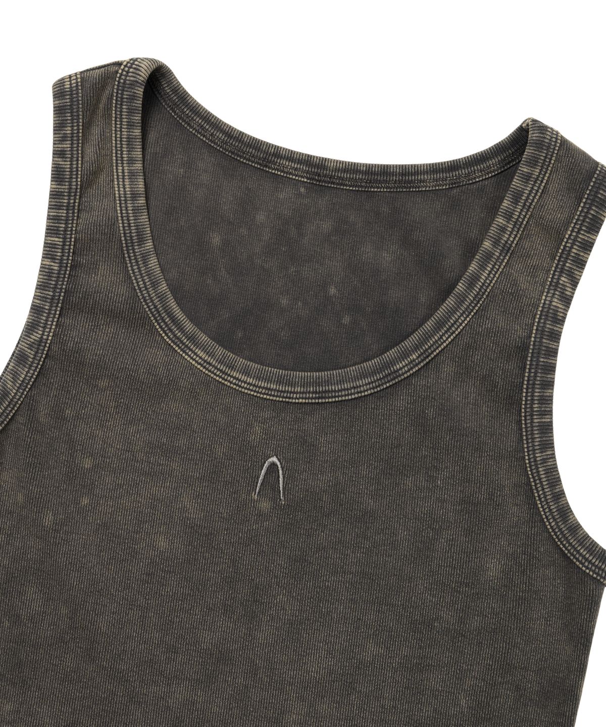 아캄(AAKAM) Vintage Washed Logo Sleeveless (Dark Gray)