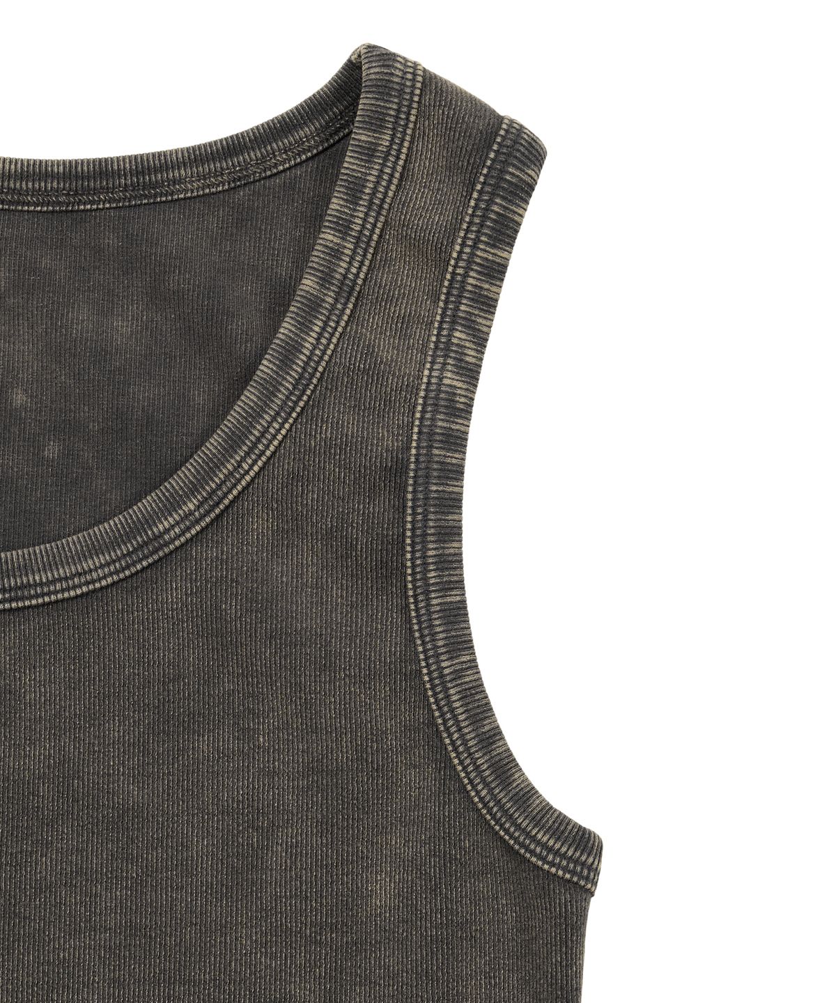 아캄(AAKAM) Vintage Washed Logo Sleeveless (Dark Gray)