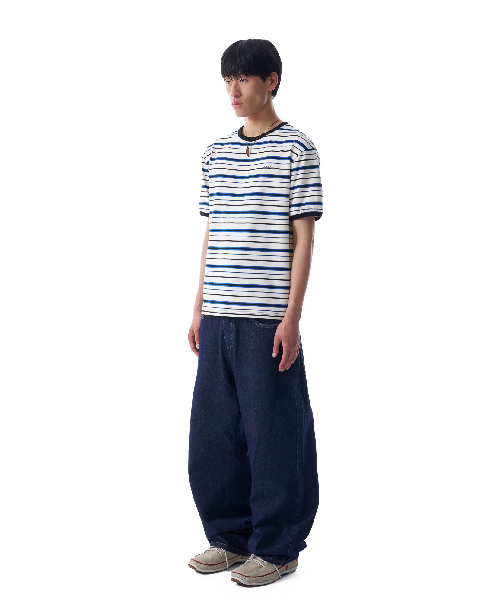 ●AAKAM● 25SS Striped Ringer Top MUSINSA | AAKAM Striped Ringer Top (Ivory-Blue)