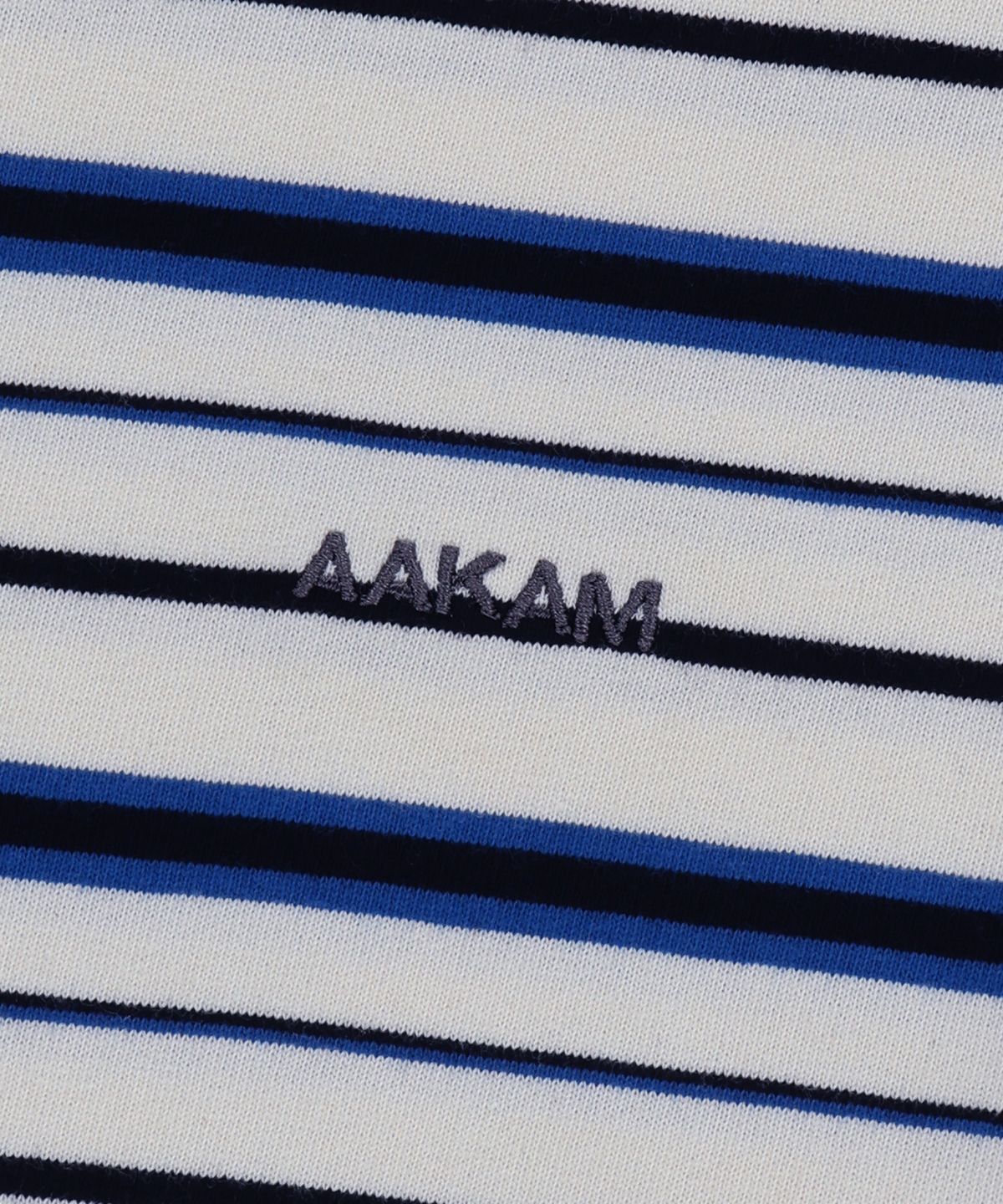 아캄(AAKAM) Striped Ringer Top (Ivory-Blue)
