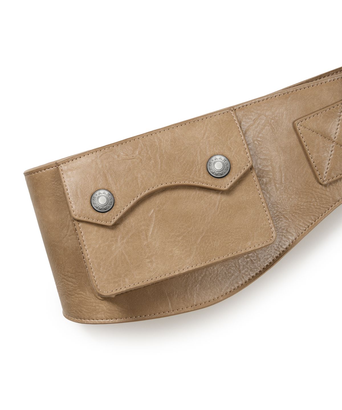 아캄(AAKAM) Studded Belt Bag (Beige)