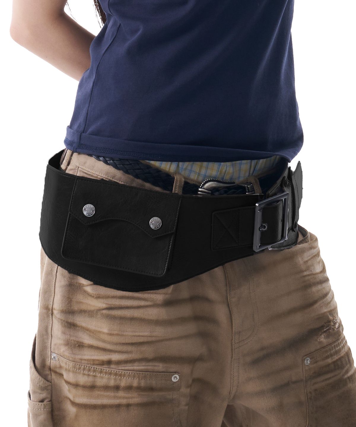 아캄(AAKAM) Studded Belt Bag (Black)