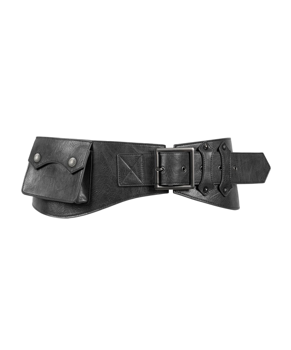 아캄(AAKAM) Studded Belt Bag (Black)