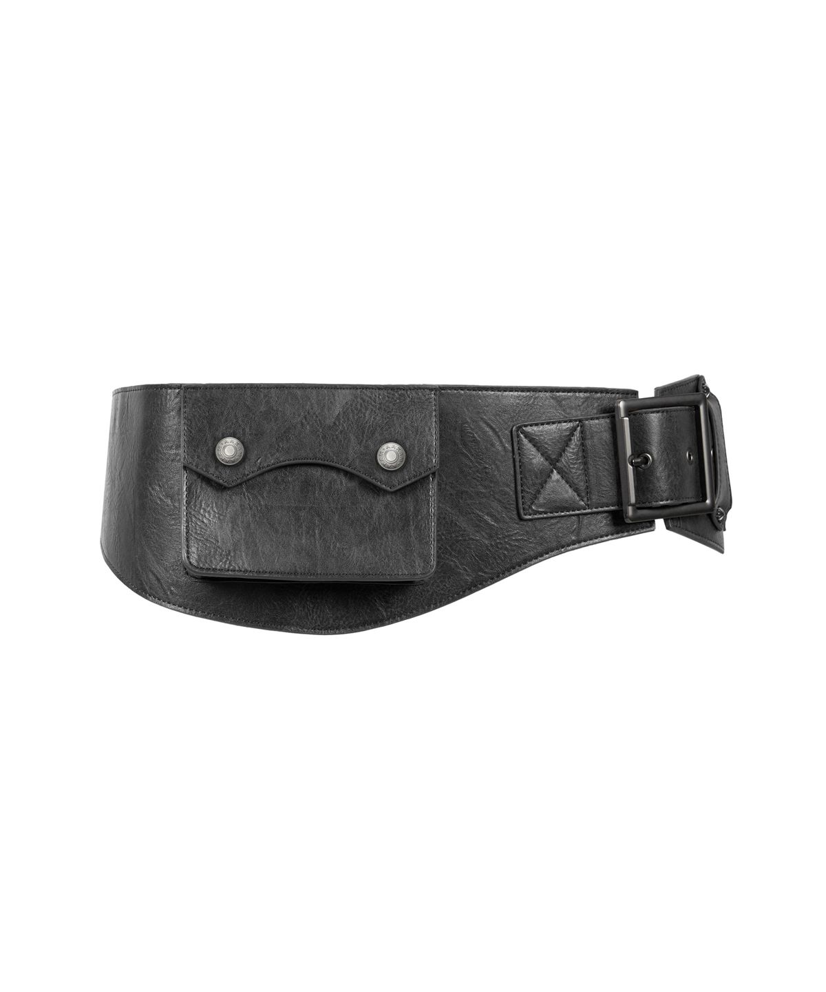 아캄(AAKAM) Studded Belt Bag (Black)
