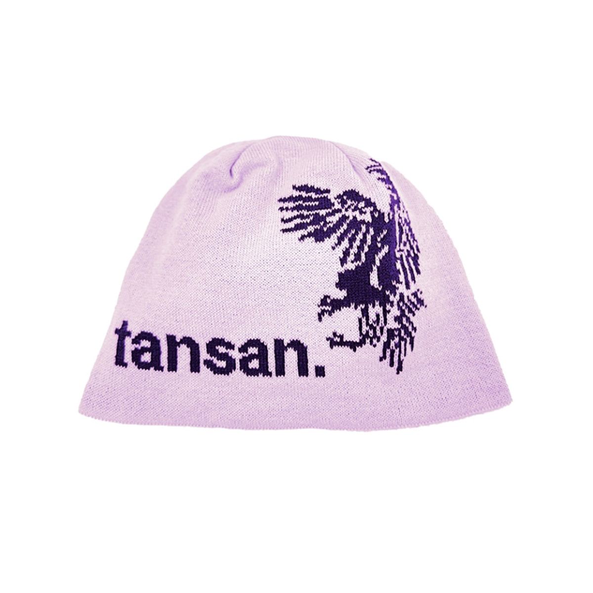JACQUARD VULTURE BEANIE IN PINK FRONT