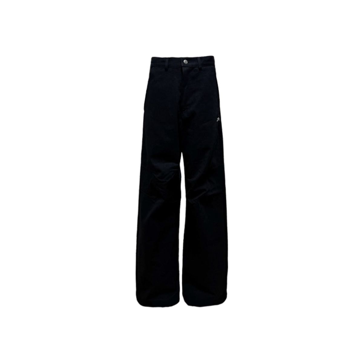 77 APPLIQUE PANTS IN BLACK FRONT