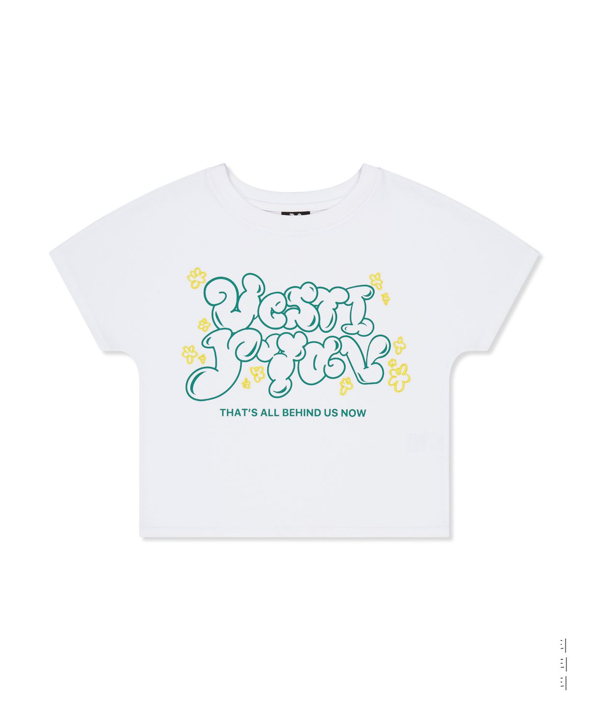 베스티리아(VESTIRYA) Lovely Bubble Crop T-shirts White