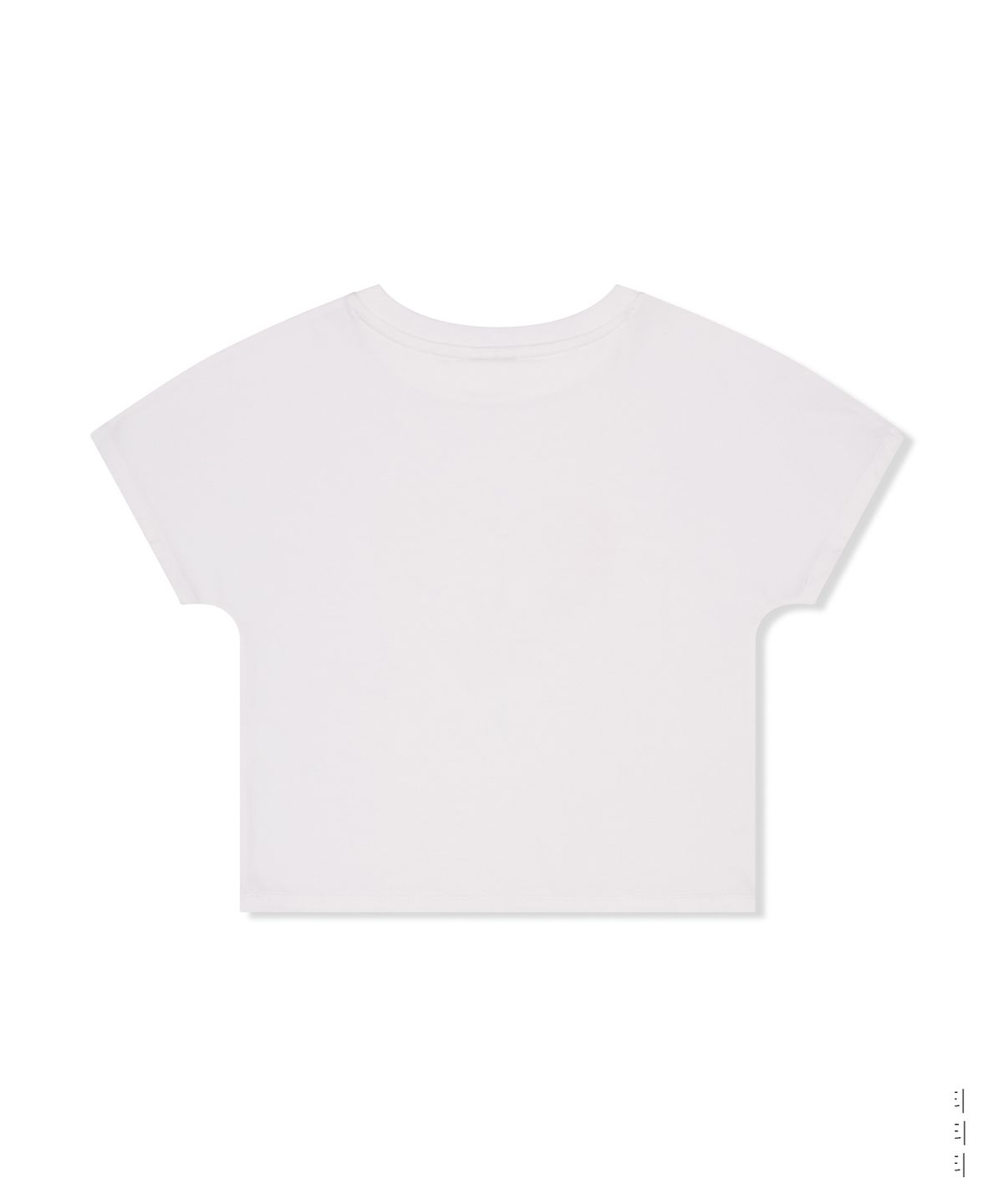 베스티리아(VESTIRYA) Lovely Bubble Crop T-shirts White