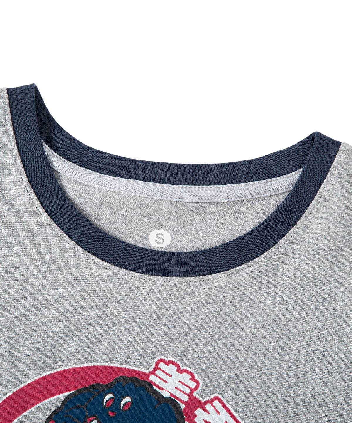 미스룰즈(MISSLULZ) Future Friend Slim Fit T-Shirt Melange Grey