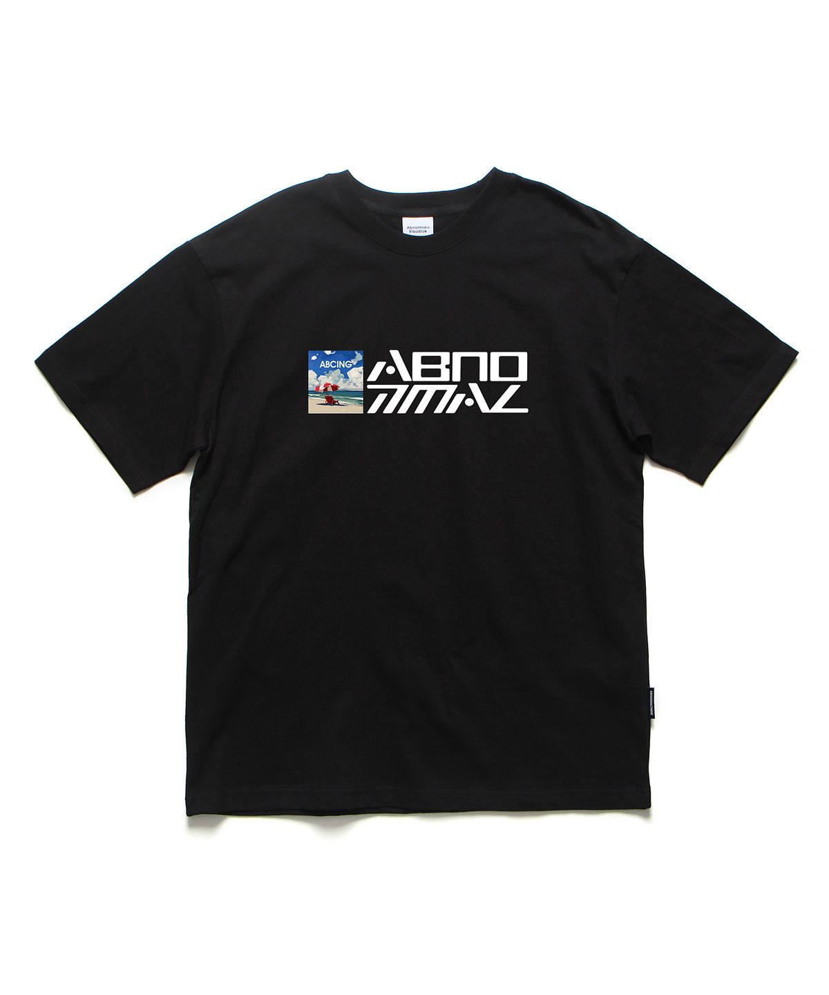 앱놀머씽(ABNORMALTHING) RS 비치 오버핏 티셔츠 화이트 (RS BEACH T-SHIRT WHITE)