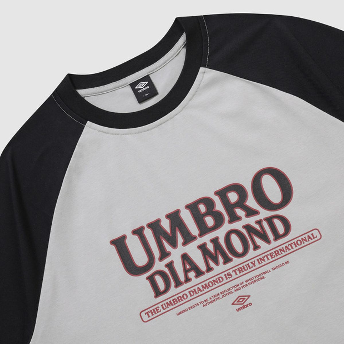 엄브로(UMBRO) 래그런 반팔 티셔츠 라이트 그레이(UQ323CRS72)
