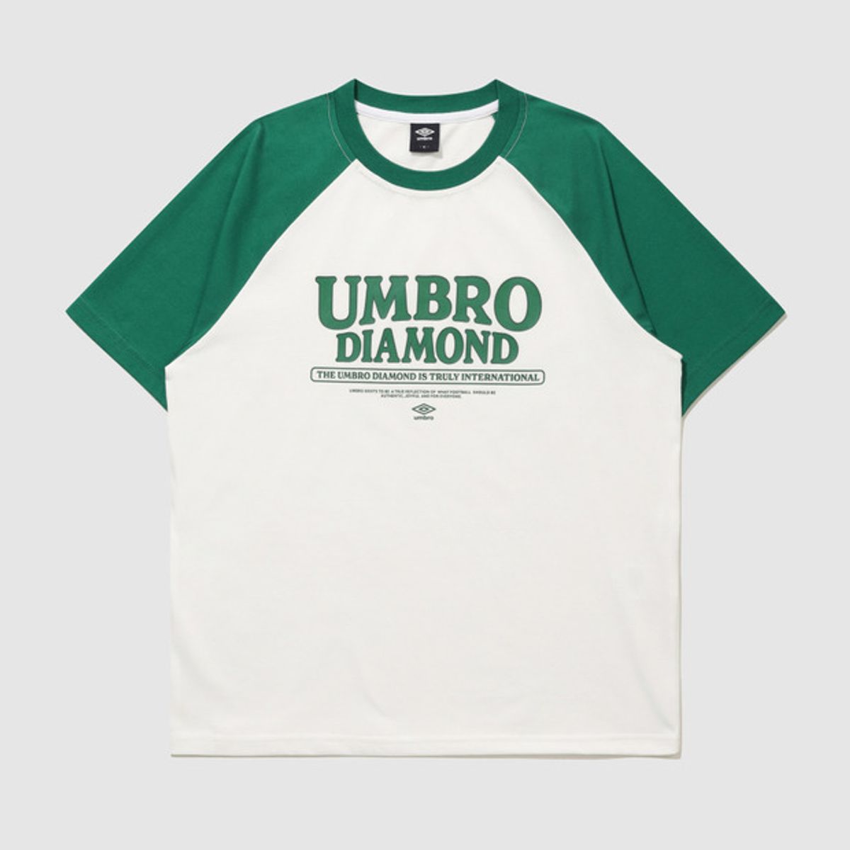 엄브로(UMBRO) 래그런 반팔 티셔츠 아이보리(UQ323CRS72)