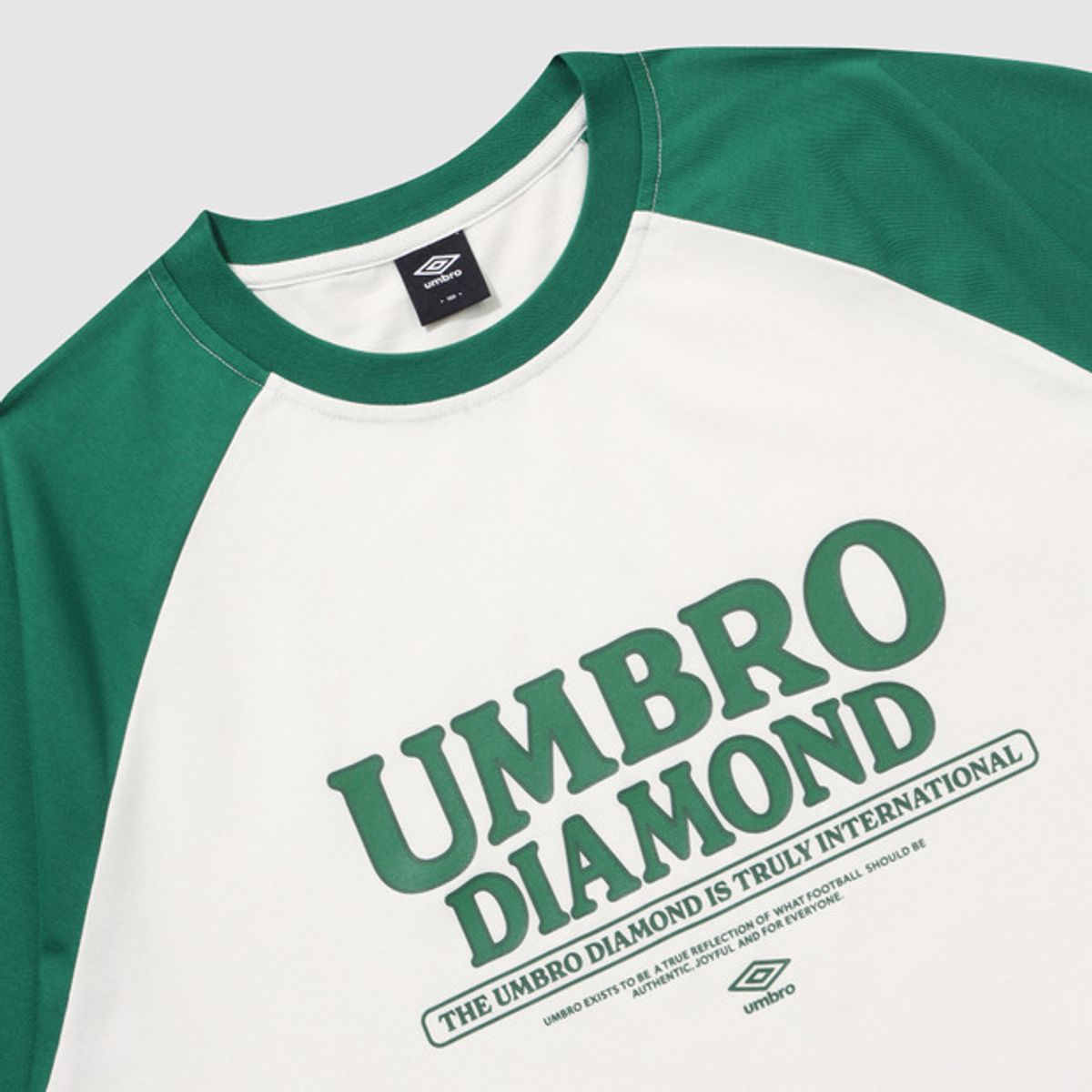 엄브로(UMBRO) 래그런 반팔 티셔츠 아이보리(UQ323CRS72)
