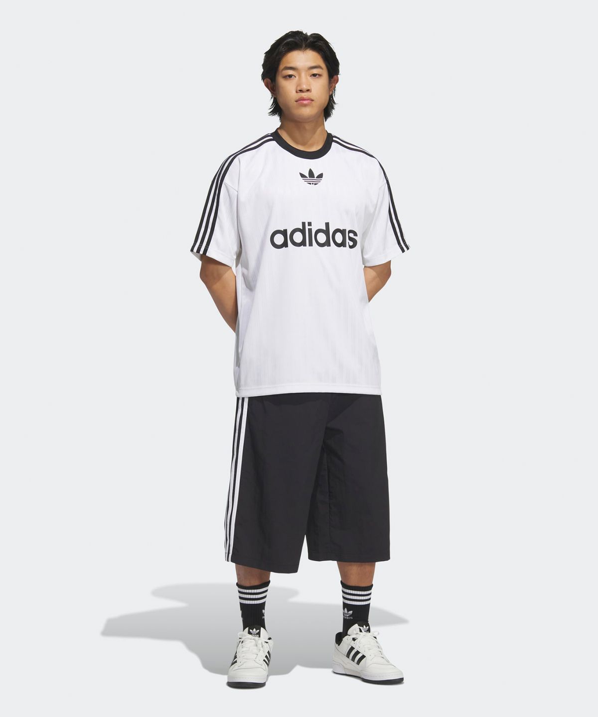 아디다스(ADIDAS) 카프리 숏 팬츠 - 블랙 / KB5441
