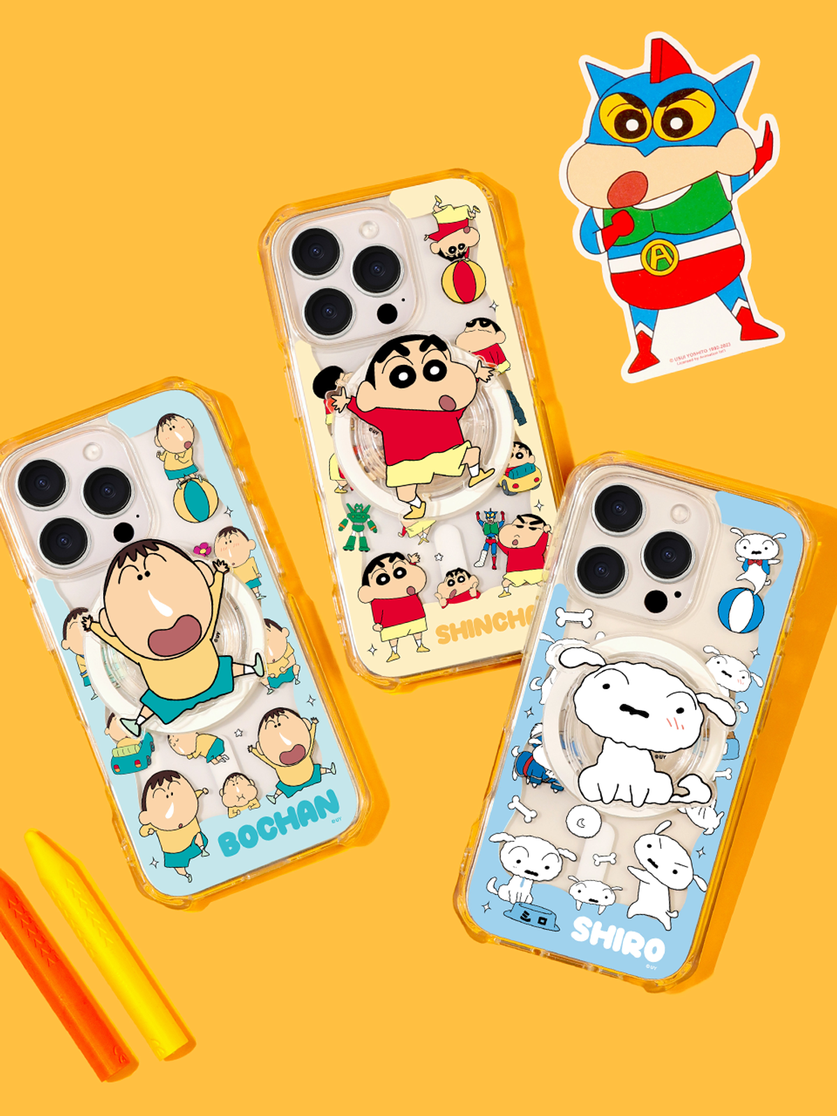 디자인스킨(DESIGNSKIN) 맥세이프 케이스+그래픽톡 SET_짱구는못말려